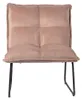 Bronx71 Samt Sessel Malaga modern rosa Produktbild-Vorschau 5