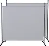 2 Stück Paravent 180 x 178 cm Weiß - Raumteiler Stellwand Produktbild-Vorschau 1