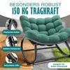 KESSER® Schaukelstuhl für drinnen & draußen Schaukelsessel Produktbild-Vorschau 5