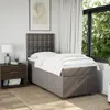 Schlichtes Boxspringbett mit Matratze - Taupe 90x200 cm Produktbild-Vorschau 4
