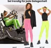 Bellivalini Damen Lange Leggings Neon 80er Jahre für Sport Produktbild-Vorschau 6