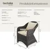 tectake® Aluminium Rattansessel wetterfest und UV-beständig Produktbild-Vorschau 5