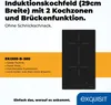 Exquisit Kochfeld EKI300-B-380 | Induktion | Touch | Timer Produktbild-Vorschau 2