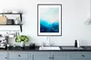 MuchoWow® Gerahmtes Poster Farbe - Meer - Blau - Abstrakt - Produktbild-Vorschau 4