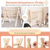 COSTWAY Arche de jeu en bois pour bébé, Trapèze de jeu Voir les images du produit 6