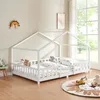 A child's bedroom with a white house-shaped bed. Náhled obrázku produktu