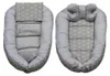 EliNeli Reisebett 7 Teile Baby-Kokonbett in Grau mit Canvas Produktbild-Vorschau 2
