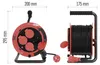 Gummi-Kabeltrommel – 4 Steckdosen, 25m, 1,0mm2  Produktbild-Vorschau