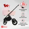 BabyLux® Kinderwagen 3in1 Set ROSSO, Rosa Faltbar Leicht Produktbild-Vorschau 3