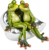 Lustige Frösche Figur Frosch Froschpaar auf Couch  Poly 13 Produktbild-Vorschau 1