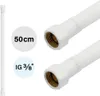 Flexschlauch DN8 IG/IG 3/8" -500mm Weiss Weiss Matt Produktbild-Vorschau 1
