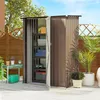 Outsunny Metall Gerätehaus 1,07 m² 142 x 84 x 189 cm Produktbild-Vorschau 2