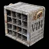 Portabottiglie Decomeubel in rattan, per 16 (bottiglie di) Anteprima dell’immagine prodotto 3