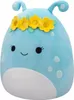 A blue plush toy alien with a flower crown. Podgląd zdjęcia produktu