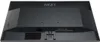 The back of a black computer monitor is shown against a white background. Produktbild-Vorschau