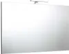 Badspiegel 120x60 mit LED Spiegelaufsteckleuchte Produktbild-Vorschau 2