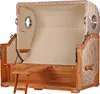 Strandkorb-Set - bene living - Königssee 3-Sitzer Teak - PE Produktbild-Vorschau 6