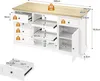 okwish Isola da cucina Mobile da cucina con 5 cassetti e 2 Anteprima dell’immagine prodotto 6