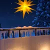 LED Stern Kunststoff gelb, Ø 58 cm 1 LED warmweiß, Timer Produktbild-Vorschau 2