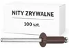 100 Stück Blindnieten 4x10 mm RAL 8017 Schokoladenbraun Produktbild-Vorschau 3