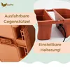 4er Set Blumenkasten Balkongeländer Beidseitig Balkon Produktbild-Vorschau 4