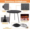 JOIEYOU Poêle à griller en fonte Ø 45 cm BBQ Plaque de gril Voir les images du produit 3