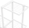 vidaXL Stojan na kvety 94,5x25x88 cm Biely kov Náhľad obrázku produktu 5