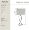 Lampe de table AVINA 60W - gris chrome Voir les images du produit 6