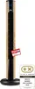 A tall, slim tower fan with a wood-effect finish and a black base and top. Produktbild-Vorschau