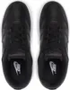A top-down view of a pair of black Nike sneakers with white soles. Produktbild-Vorschau
