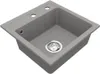 VBChome Lavello in granito 44 x 44 cm Grigio Vasca singola Anteprima dell’immagine prodotto 1