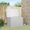 vidaXL Skrzynia ogrodowa szara 149x99x93 cm Podgląd zdjęcia produktu 1
