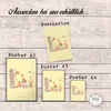 Mr. & Mrs. Panda Bild Waldtiere Picknick DIN A1 - Gelb Produktbild-Vorschau 3