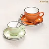 Wilmax Untertasse 15 cm Orange Porzellan WL-669336/B Produktbild-Vorschau 2