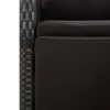 vidaXL 3-tlg. Garten-Essgruppe Schwarz Poly Rattan & Produktbild-Vorschau 8