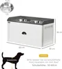 PawHut Futterstation für Hunde, Braun, erhöht, mit Produktbild-Vorschau 3