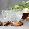 6 bicchieri da cappuccino con rilievo bicchieri da caffè Anteprima dell’immagine prodotto 2