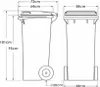 nabbi Posacenere Mulltonne 240 L - blu Anteprima dell’immagine prodotto 3