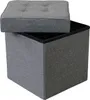 Milani Home - pouf quadrato, tessuto, seduta poggiapiedi, Anteprima dell’immagine prodotto 2