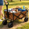 Chariot de plage pliable LUARO avec table 2 en 1 Voir les images du produit 12