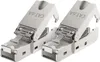 deleyCON 2x CAT 6a Werkzeugloser RJ45 Netzwerkstecker mit Produktbild-Vorschau 1