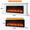 HOMAVO 50 pouces Cheminée électrique avec meuble 1000/2000 Voir les images du produit 9