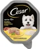 A close-up of a dog food container lid, showing the brand logo, product details, and an image of dog food with rice. Podgląd zdjęcia produktu