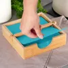 Serviettenhalter aus Holz 20,5x18,5x5 cm Produktbild-Vorschau 6