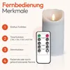 Meisterhome® 3er-Set Flammenlose LED Kerzen mit Timer Produktbild-Vorschau 4
