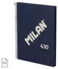 Cahier A5, 80 pages, papier lisse, reliure à spirale, bleu Voir les images du produit 1