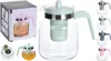 12 Stück Glas-Teekannen 1,5L mit Teesieb und Deckel 1500ml Produktbild-Vorschau 3