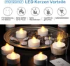 MONZANA® Teelichter LED +300H elektrisch flackernd mit Produktbild-Vorschau 8