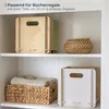 Zusammensteckbare Holzbox 25 + 32 cm weiß Aufbewahrungsbox für Bücherregale, passend für Kallax Produktbild-Vorschau