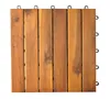 10er Set Holzfliesen Terrassenfliesen 30x30cm Balkon Produktbild-Vorschau 2